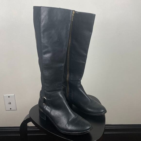 Steve Madden Leather Ryperr Boots - Picture 1 of 5